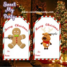 Christmas gift tags, Christmas gift stickers, Santa Claus gift tags,(3,4) Christmas gift tags, Christmas gift stickers, Santa Claus gift tags,(3,4)